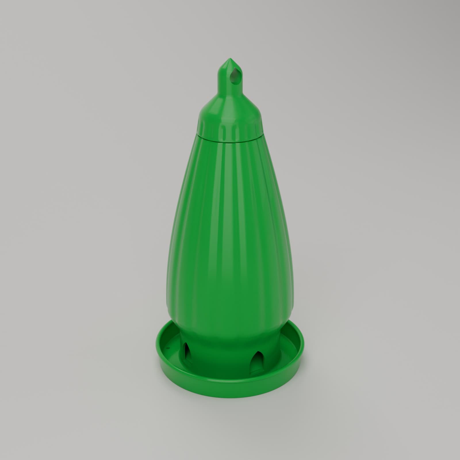 Vogelvoedersilo Druppel in groen