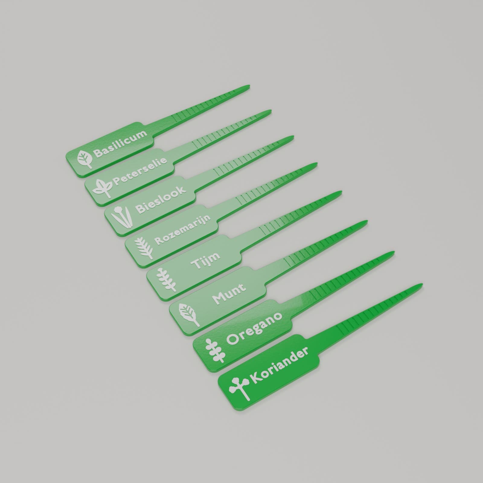 Plantenlabels Kruiden (set van 8), complete set