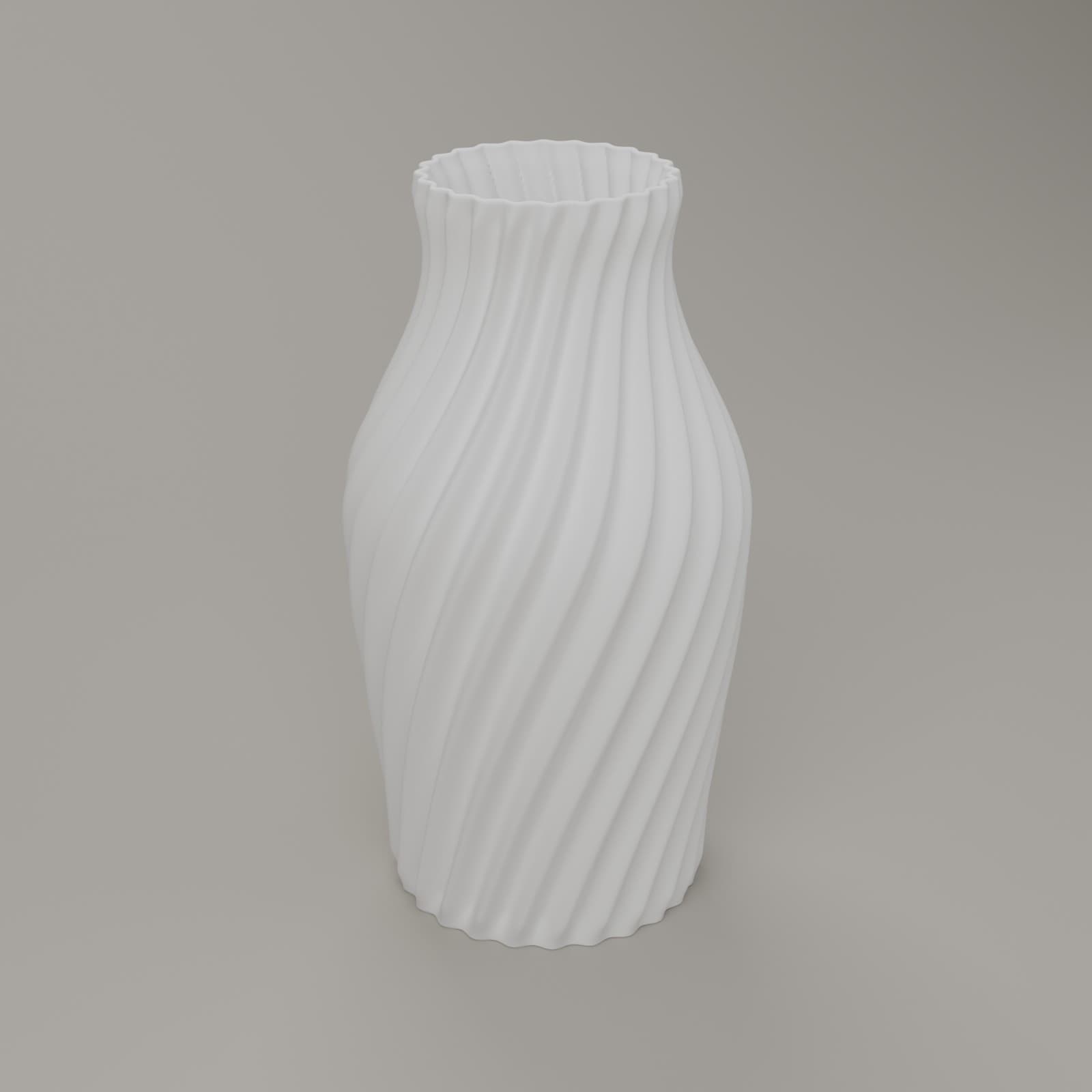 Ribbelvaas Golf in wit