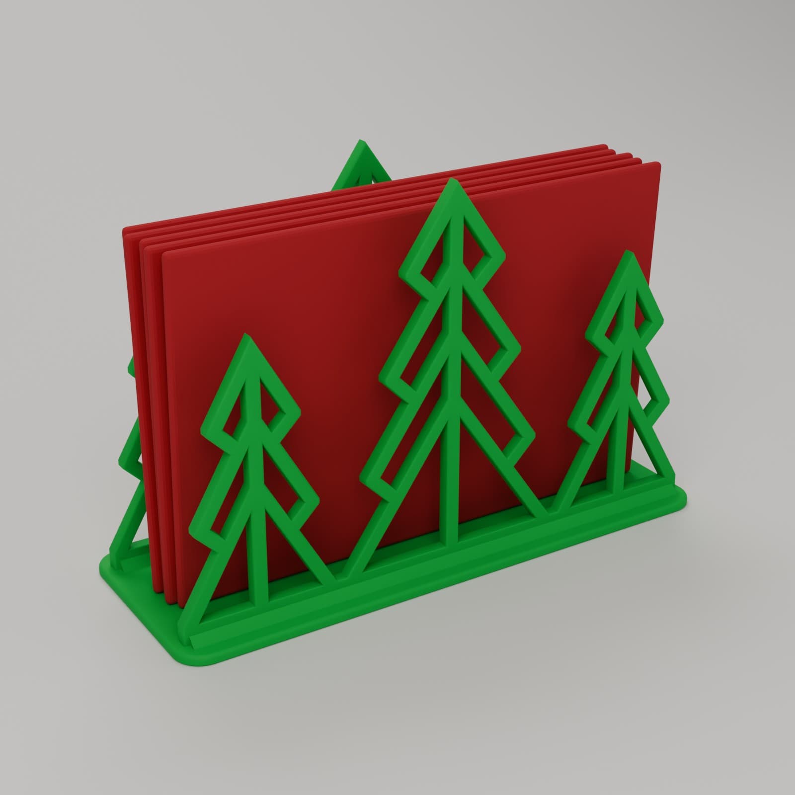 Servethouder Kerstboom in groen