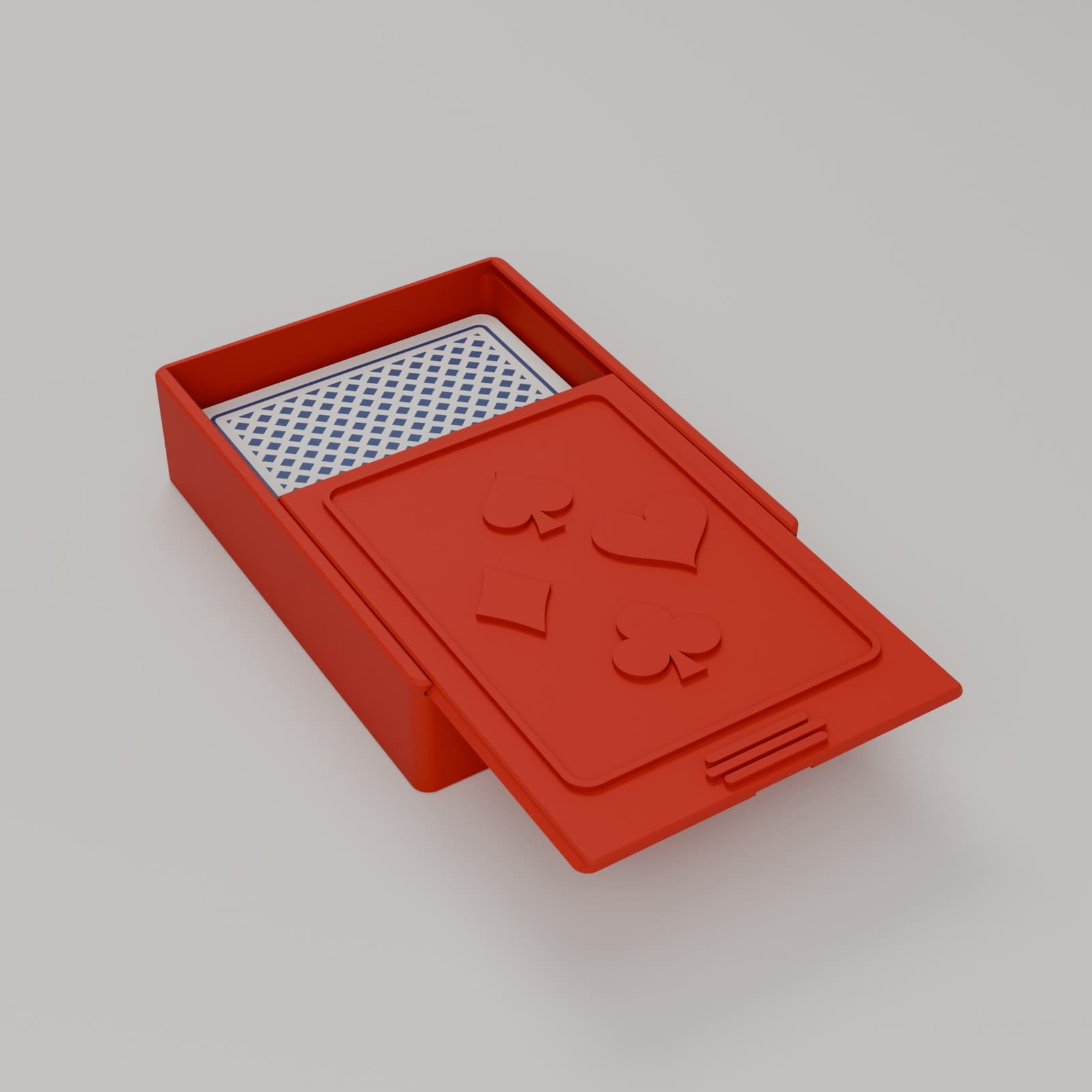 Kaartspel Doosje in rood