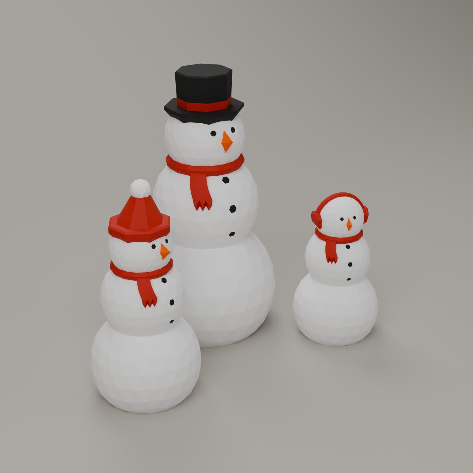 Sneeuwpoppen Facet (set van 3), complete set