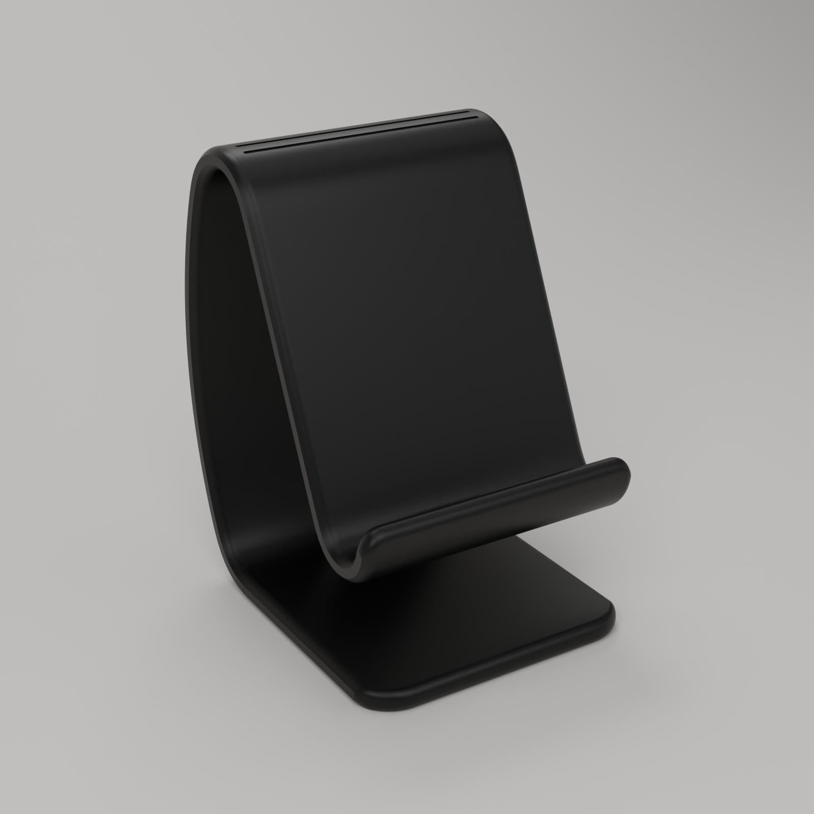 Telefoonstandaard Boog in zwart