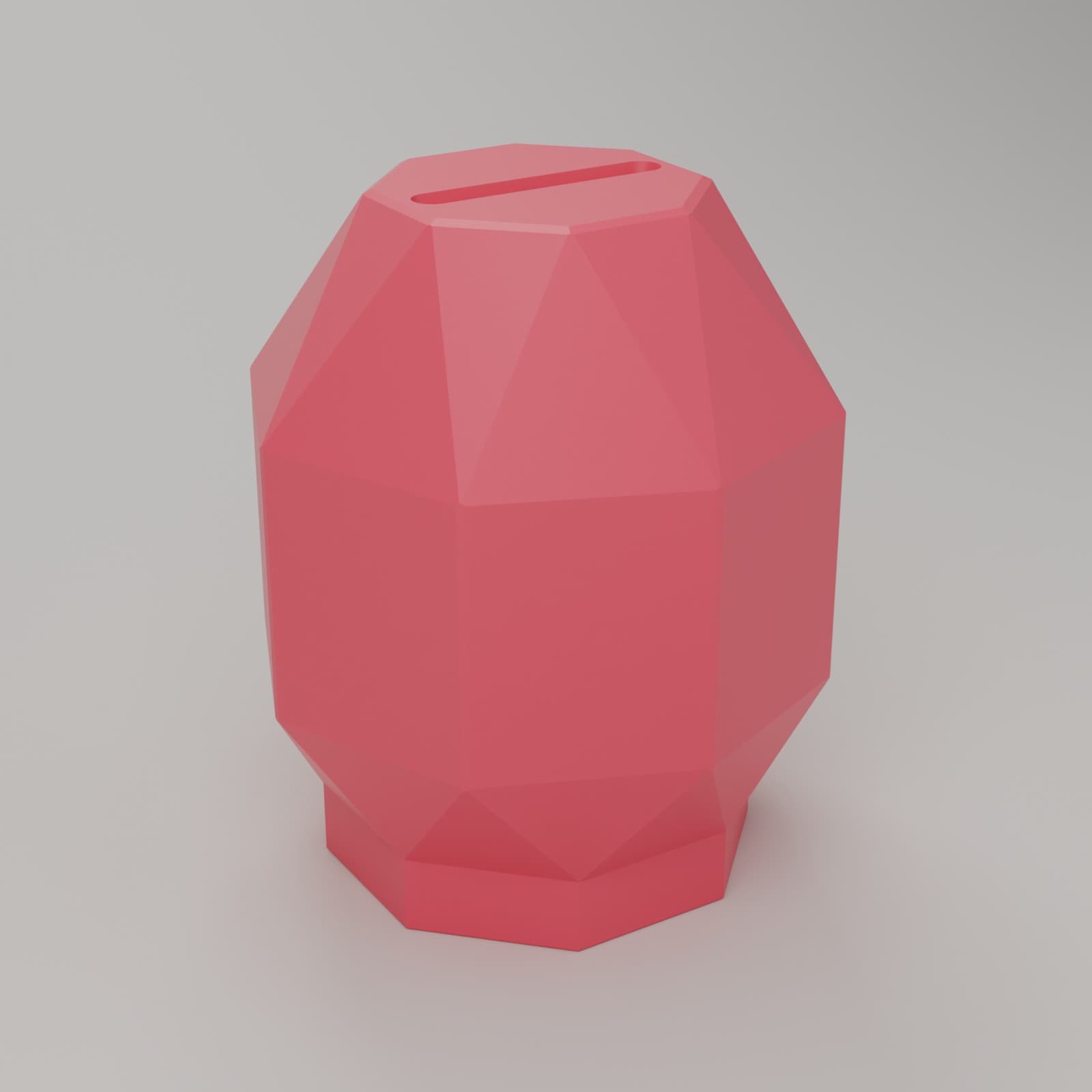 Spaarpot Facet in roze